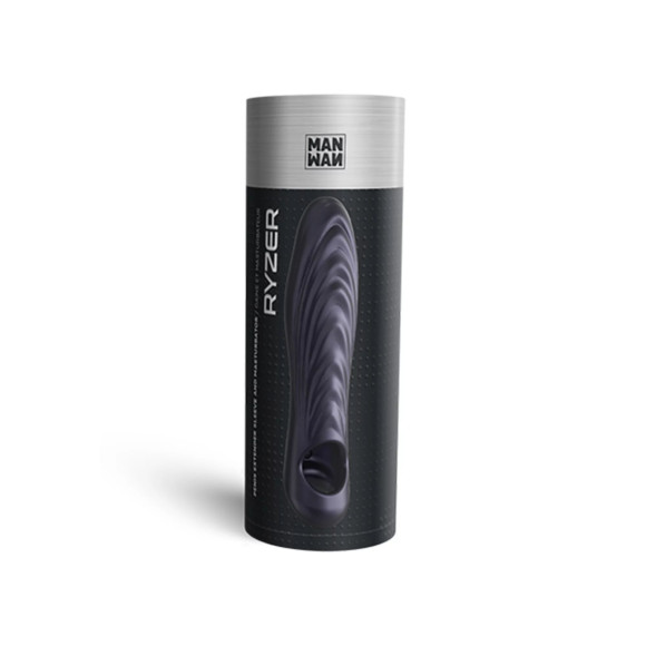 Сливовая силиконовая насадка на пенис с подхватом Manwan Ryzer