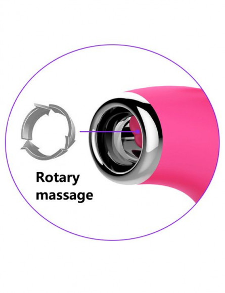 Розовый клиторальный стимулятор с ушками Claire Розовый клиторальный стимулятор с ушками Claire