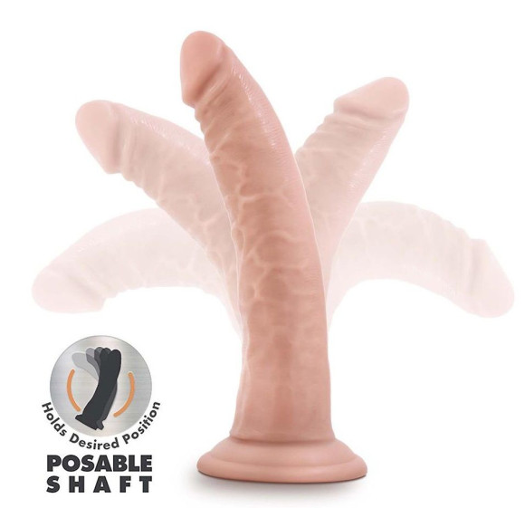 Телесный фаллоимитатор-реалистик 7 Inch Posable Dildo - 19 см. Телесный фаллоимитатор-реалистик 7 Inch Posable Dildo - 19 см.