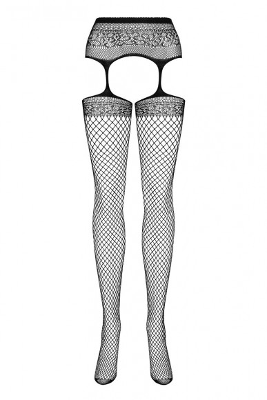 Ажурные колготки с вырезами и интимным доступом