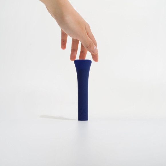 Синий мини-вибромассажёр Caress