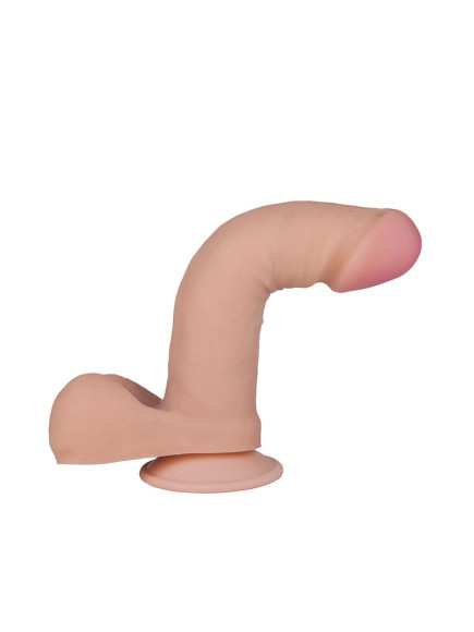 Телесный фаллоимитатор на присоске F&F BEST COCK 6 - 19 см.