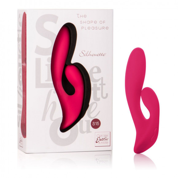 Двойной красный вибратор Silhouette S15 - 20 см. Двойной красный вибратор Silhouette S15 - 20 см.