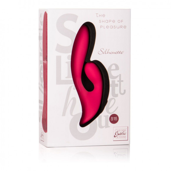 Двойной красный вибратор Silhouette S15 - 20 см. Двойной красный вибратор Silhouette S15 - 20 см.