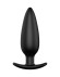 Черная анальная пробка №07 Self Penetrating Butt Plug - 12 см.