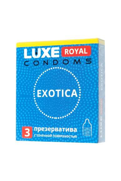 Текстурированные презервативы LUXE Royal Exotica - 3 шт.