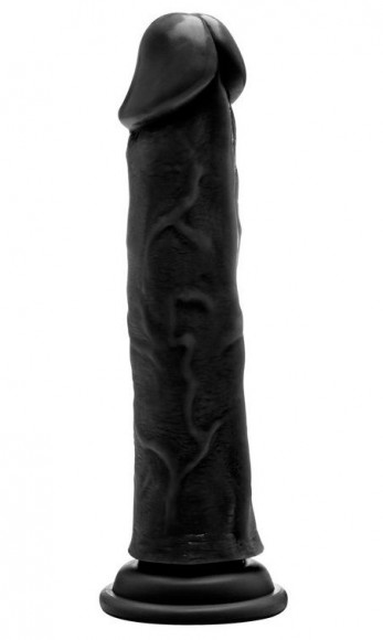 Чёрный фаллоимитатор Realistic Cock 9 - 23,5 см. Чёрный фаллоимитатор Realistic Cock 9 - 23,5 см.