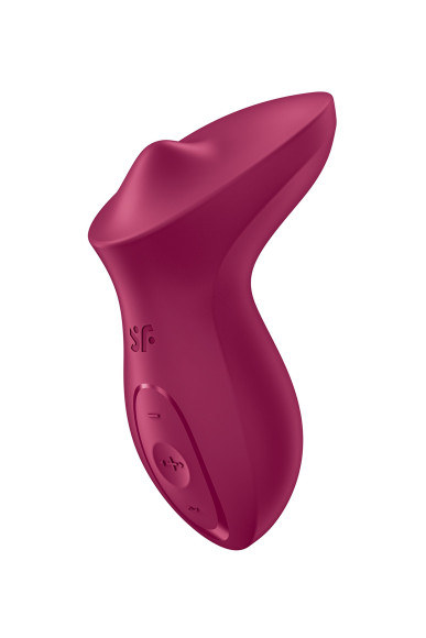 Бордовый вибратор с движущимся шариком Exciterrr