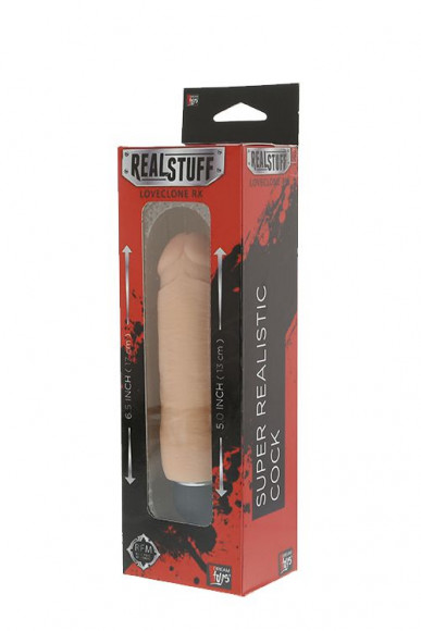 Реалистичный вибромассажёр REALSTUFF 5.5INCH VIBRATOR - 14 см. Реалистичный вибромассажёр REALSTUFF 5.5INCH VIBRATOR - 14 см.