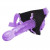 Фиолетовый страпон Climax Strap-on Purple Ice Dong & Harness set - 17,8 см.