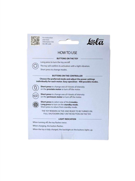 Синий массажер простаты с двумя моторами P-Bliss