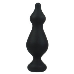 Черная анальная втулка Amuse L - 13,8 см.
