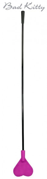 Пластиковый стек с силиконовым сердечком на конце - 44 см.