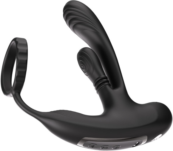 Черный инновационный масcажер простаты Hero с технологией массажа на 360 градусов Черный инновационный масcажер простаты Hero с технологией массажа на 360 градусов