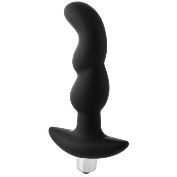 Черная вибропробка для простаты FantASStic Vibrating Prostate Plug - 14,5 см. Черная вибропробка для простаты FantASStic Vibrating Prostate Plug - 14,5 см.