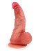 Телесный силиконовый фаллоимитатор на присоске - 24 см. Телесный силиконовый фаллоимитатор на присоске - 24 см.