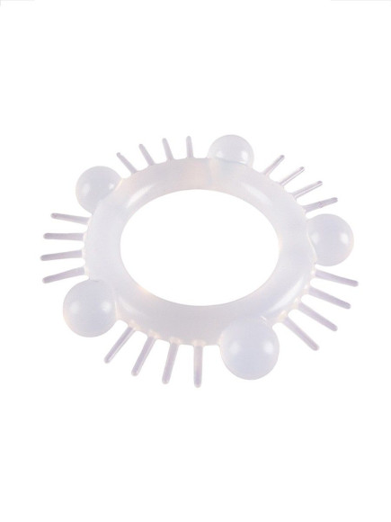 Эластичное эрекционное кольцо с шишечками и шипами