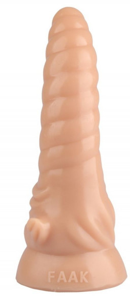 Телесный фигурный анальный фаллоимитатор - 20,5 см. Телесный фигурный анальный фаллоимитатор - 20,5 см.