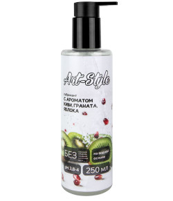 Лубрикант на водной основе Art-Style с ароматом киви, граната и яблока - 250 мл.