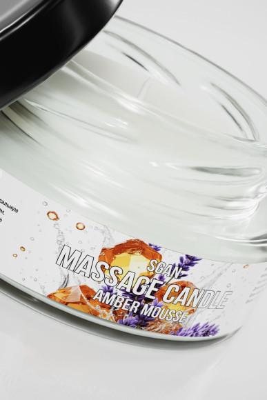 Массажная свеча «Янтарный мусс» - 50 мл.