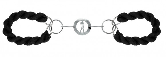 Чёрные кандалы Luxury с хлопковыми петлями