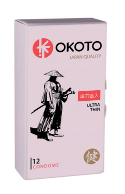 Тонкие презервативы OKOTO Ultra Thin - 12 шт. Тонкие презервативы OKOTO Ultra Thin - 12 шт.