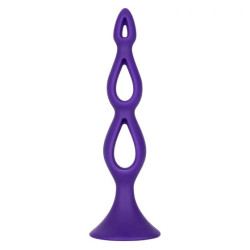Фиолетовая анальная елочка Silicone Triple Probe - 14,5 см. Фиолетовая анальная елочка Silicone Triple Probe - 14,5 см.
