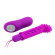 Лиловый вибратор MAGIC X20 с насадкой и пультом ДУ - 10 см. Лиловый вибратор MAGIC X20 с насадкой и пультом ДУ - 10 см.
