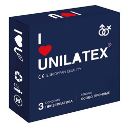 Ультрапрочные презервативы Unilatex Extra Strong - 3 шт. Ультрапрочные презервативы Unilatex Extra Strong - 3 шт.