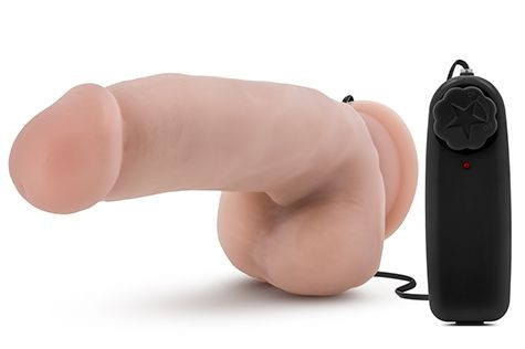 Телесный вибратор The Quarterback - 17,8 см. 