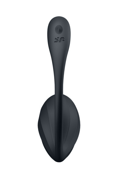 Черное виброяйцо Ribbed Petal с пультом ДУ Черное виброяйцо Ribbed Petal с пультом ДУ