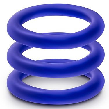 Набор из 3 синих эрекционных колец VS2 Pure Premium Silicone Cock Rings Набор из 3 синих эрекционных колец VS2 Pure Premium Silicone Cock Rings