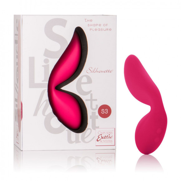 Красный вибромассажер Silhouette S3 - 12,75 см. Красный вибромассажер Silhouette S3 - 12,75 см.