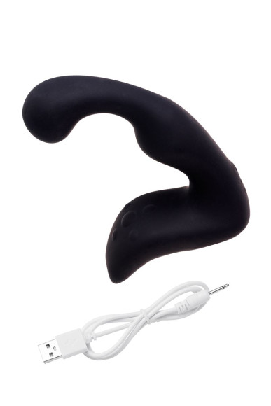 Чёрный изогнутый вибростимулятор простаты Erotist Чёрный изогнутый вибростимулятор простаты Erotist