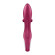 Малиновый вибратор-кролик Embrace Me - 21,2 см.