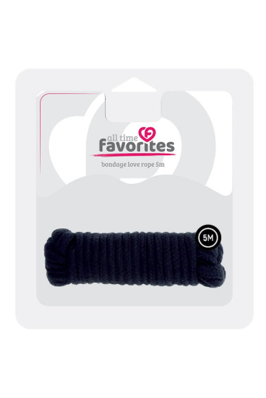 Чёрная веревка для связывания Love Rope - 5 м. Чёрная веревка для связывания Love Rope - 5 м.