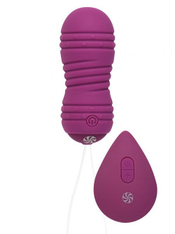Фиолетовые вагинальные виброшарики с пультом ДУ Ray - 8,3 см. Фиолетовые вагинальные виброшарики с пультом ДУ Ray - 8,3 см.