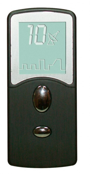 Черный виброэлемент с пультом управления - 8 см.