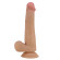 Телесный фаллоимитатор с подвижной кожей Tallen - 22 см.