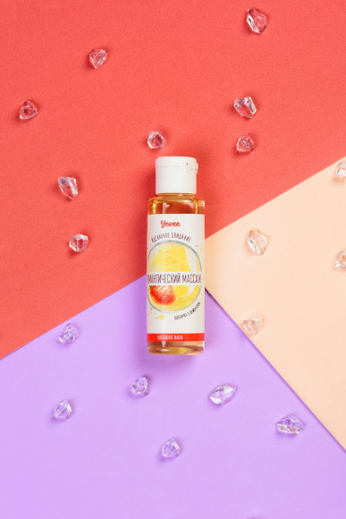 Масло для массажа «Романтический массаж» с ароматом клубники и шампанского - 50 мл. Масло для массажа «Романтический массаж» с ароматом клубники и шампанского - 50 мл.