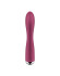 Малиновый вибратор-кролик Spinning Rabbit 1 с ротацией - 20 см.
