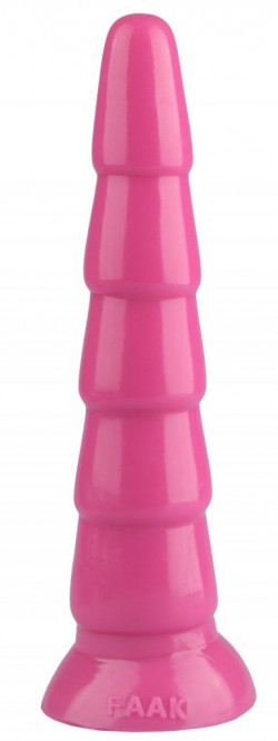 Розовый анальный рельефный стимулятор - 27 см. Розовый анальный рельефный стимулятор - 27 см.
