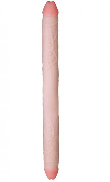 Двусторонний фаллоимитатор из неоскин - 49,5 см.