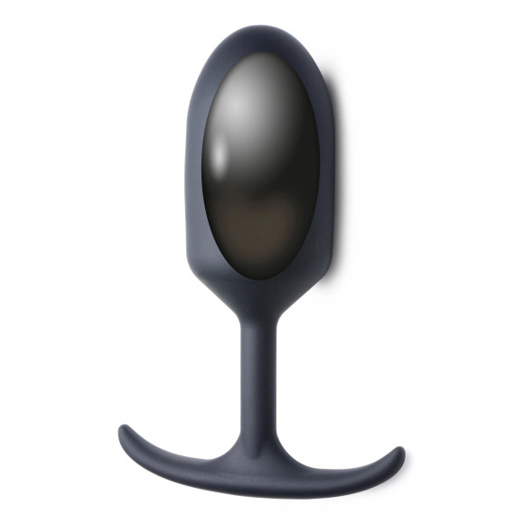 Черная анальная пробка с утяжелением Premium Silicone Weighted Anal Plug XL - 16,8 см.