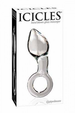 Стеклянный анальный стимулятор ICICLES № 14