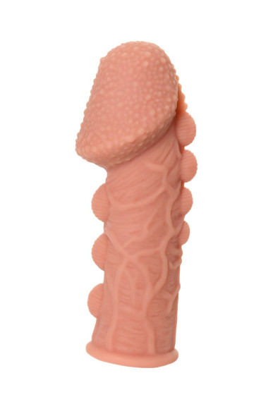 Насадка на фаллос с пузыриками, венками и ребристостью Extreme Sleeve 009 S-size - 12,7 см. Насадка на фаллос с пузыриками, венками и ребристостью Extreme Sleeve 009 S-size - 12,7 см.