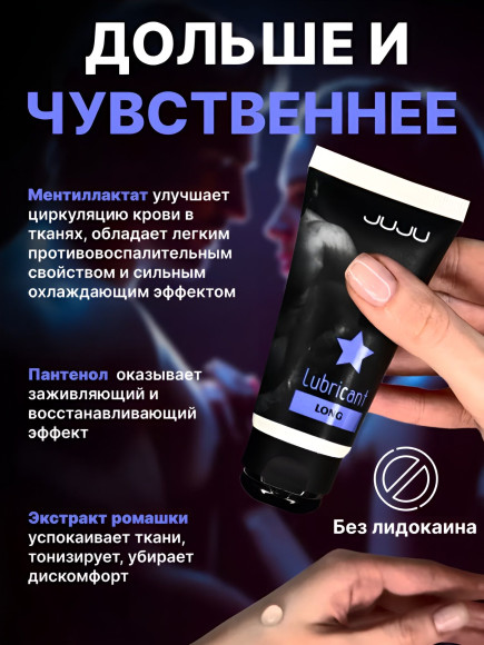 Пролонгирующий лубрикант JUJU Long - 50 мл.