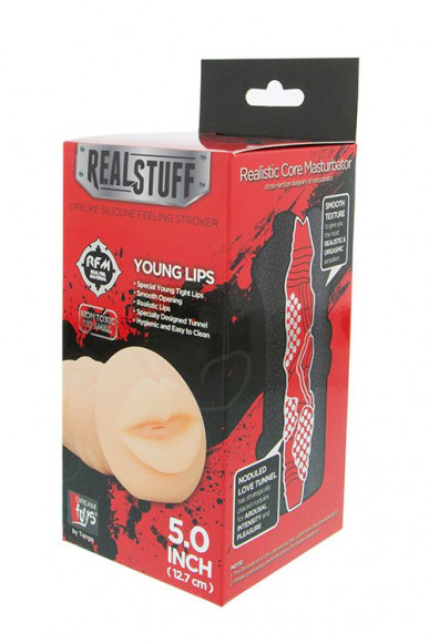 Телесный мастурбатор-ротик REALSTUFF YOUNG LIPS Телесный мастурбатор-ротик REALSTUFF YOUNG LIPS