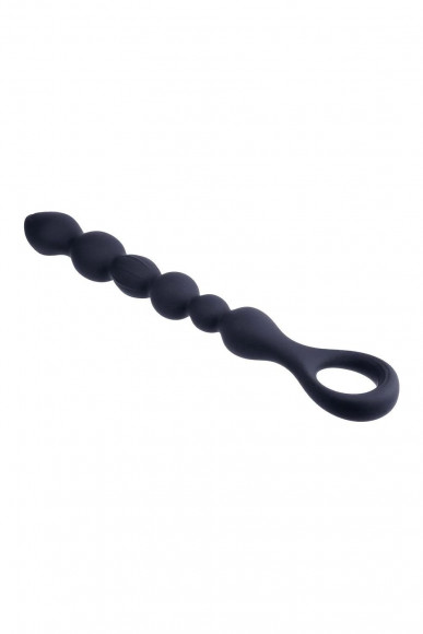 Черная анальная цепочка Beads Hunter - 25,4 см.