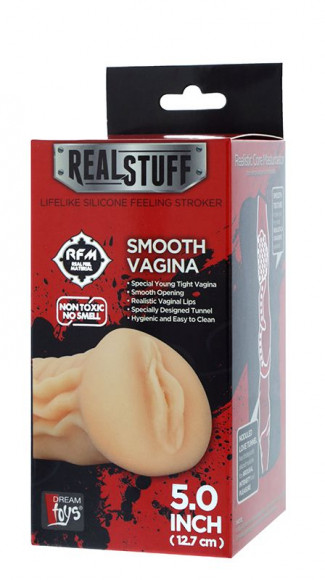 Телесный мастурбатор-вагина REALSTUFF SMOOTH VAGINA Телесный мастурбатор-вагина REALSTUFF SMOOTH VAGINA